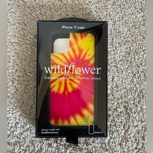 Pink, Orange, and Yellow Tye Die Wildflower Phone Case